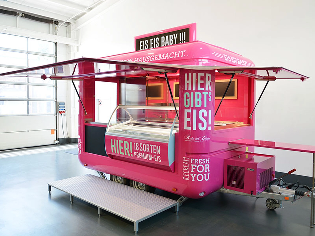 eisdemo Imbissstand
